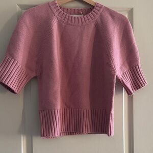 Tory Burch Pink Crew Neck Sweater